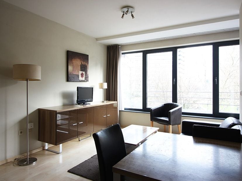 Contacteer Raf voor een bezoek: 0484325180. Dit appartement heeft een bewoonbare oppervlakte van ongeveer 40m² en bestaat uit een keuken, zithoek, afg