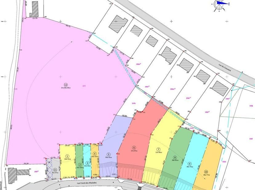 Rue Fond des Malades (5300 Seilles - Andenne)<br />
Lot 4 façades libre de constructeur, dans un lotissement de 10 lots à 1.5 km du centre d'Andenne.<