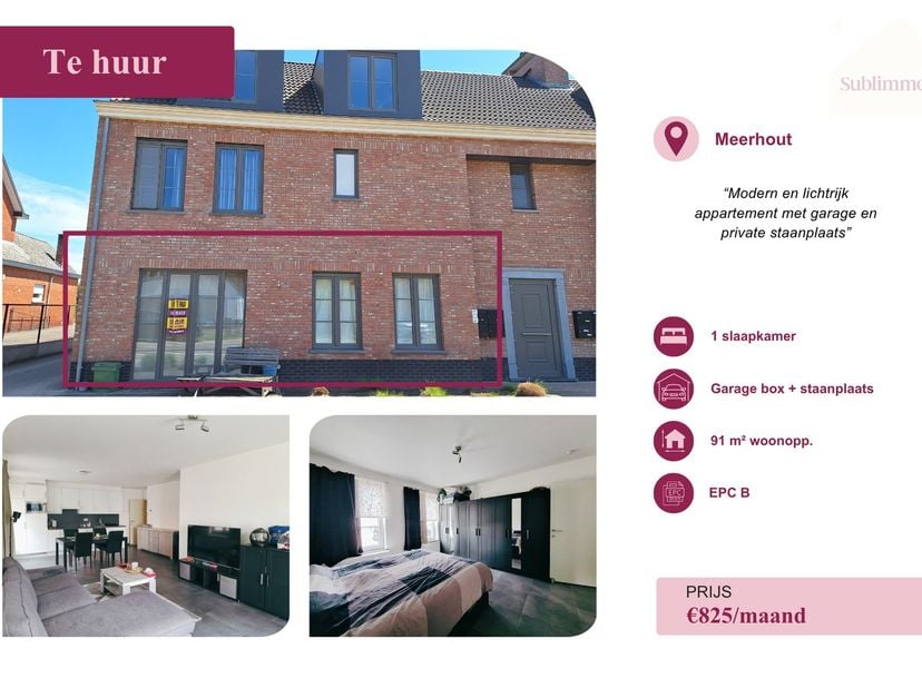 <br />
Bent u op zoek naar een instap klaar appartement waar comfort, licht en een moderne uitstraling centraal staan? Dan is dit stijlvolle éénslaapk