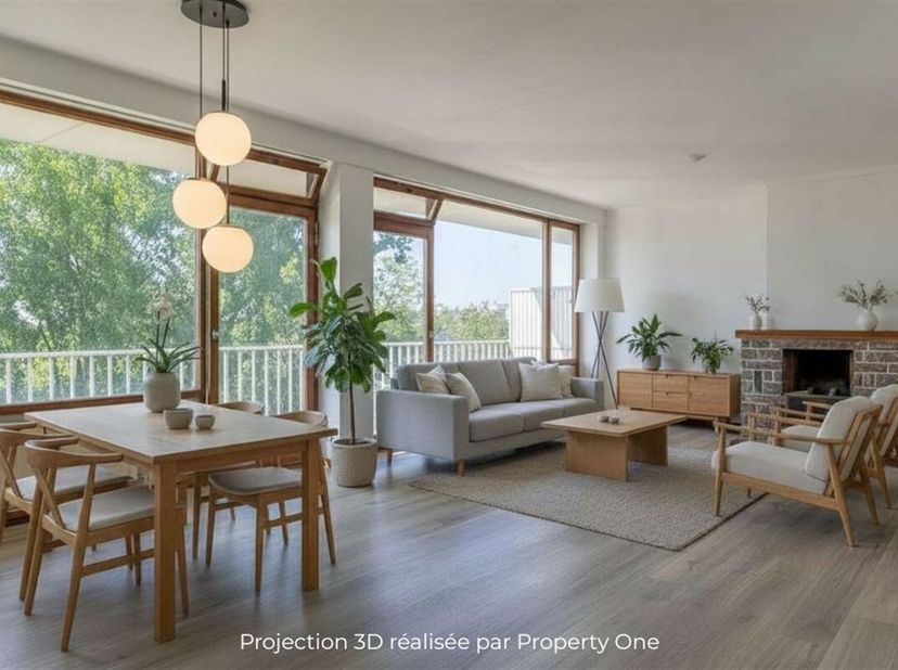 Property One, votre partenaire immobilier à Uccle, vous propose ce spacieux appartement dangle situé au 7e étage, à proximité immédiate de la gare de