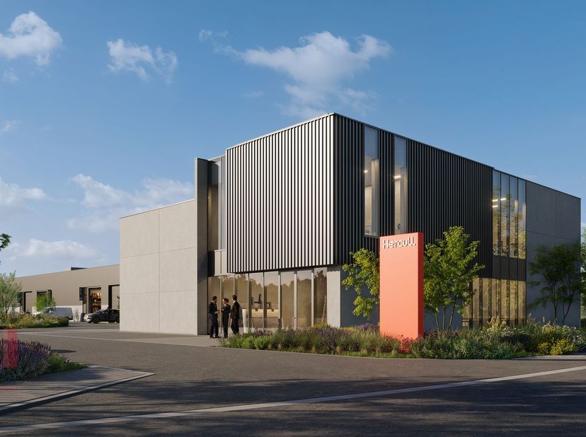 Nieuwbouw KMO-unit met een oppervlakte van 252 m² en 2 privatieve parkeerplaatsen te koop.&amp;nbsp;<br />
Fantastisch gelegen nabij de A12 en de E19 – ee