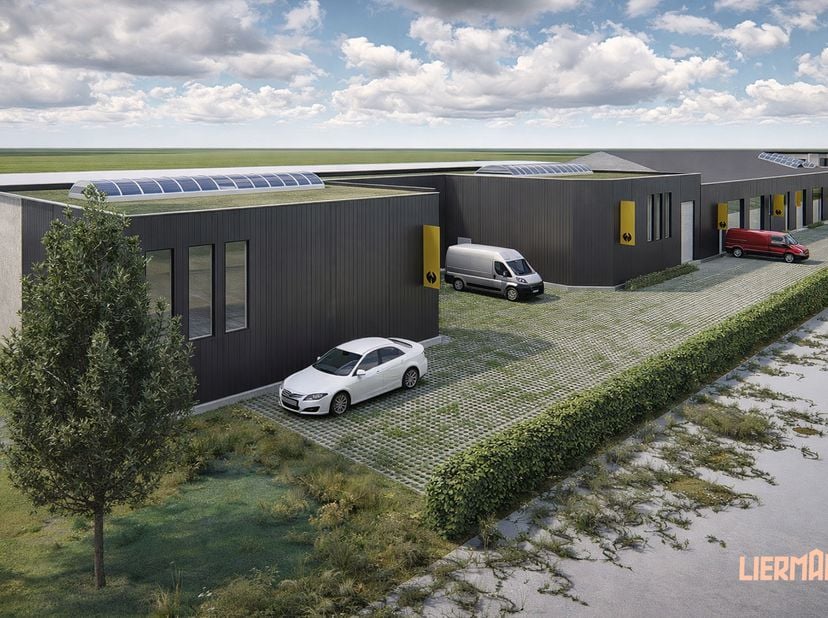 Langs de Stationsstraat in Herzele zijn de werkzaamheden volop aan de gang van een nieuw KMO-park, bestaande uit 8 moderne casco-units. Zoekt u als ze