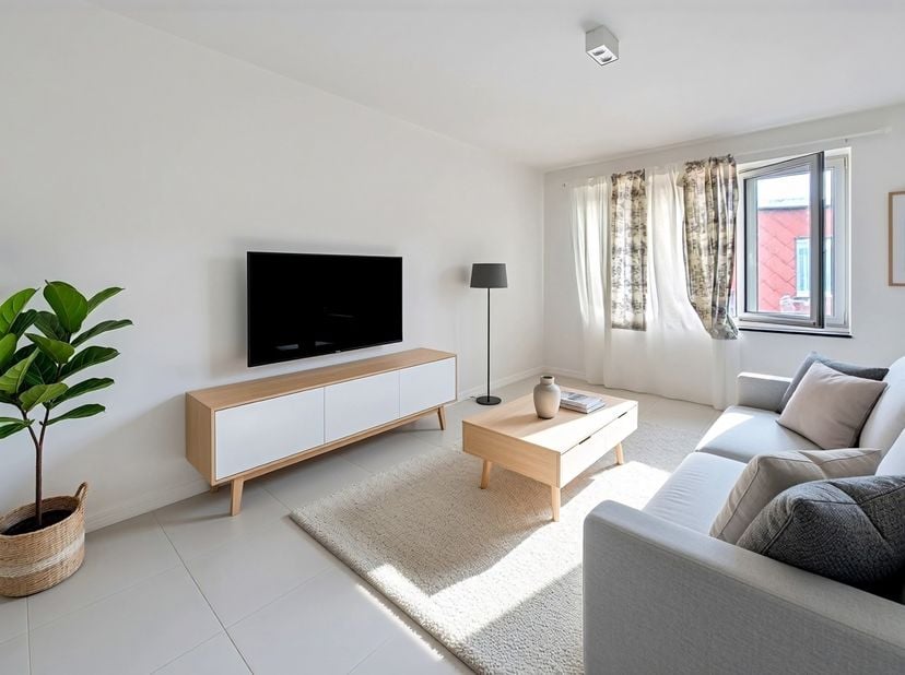 STUDIO<br />
Prince de Liège/Mettewie – Studio-appartement omgebouwd tot 1-slaapkamer<br />
Dit aantrekkelijke studio-appartement, omgebouwd tot 1-sla