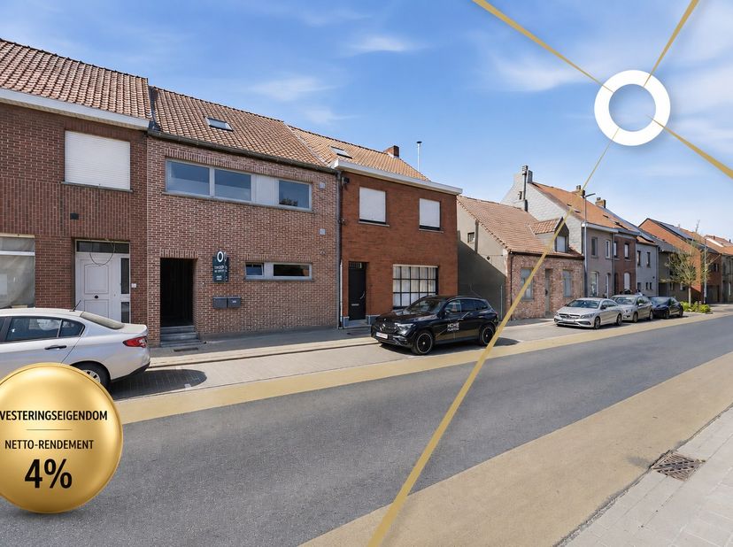 Deze opbrengsteigendom werd in 2004 volledig vernieuwd en bestaat uit 2 appartementen. De eigendom is zeer verzorgd en volledig instapklaar. Netto ren