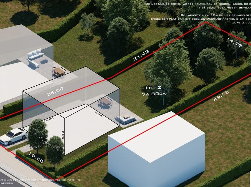 Terrain à vendre à Varentstraat 2,
                    3118 Werchter