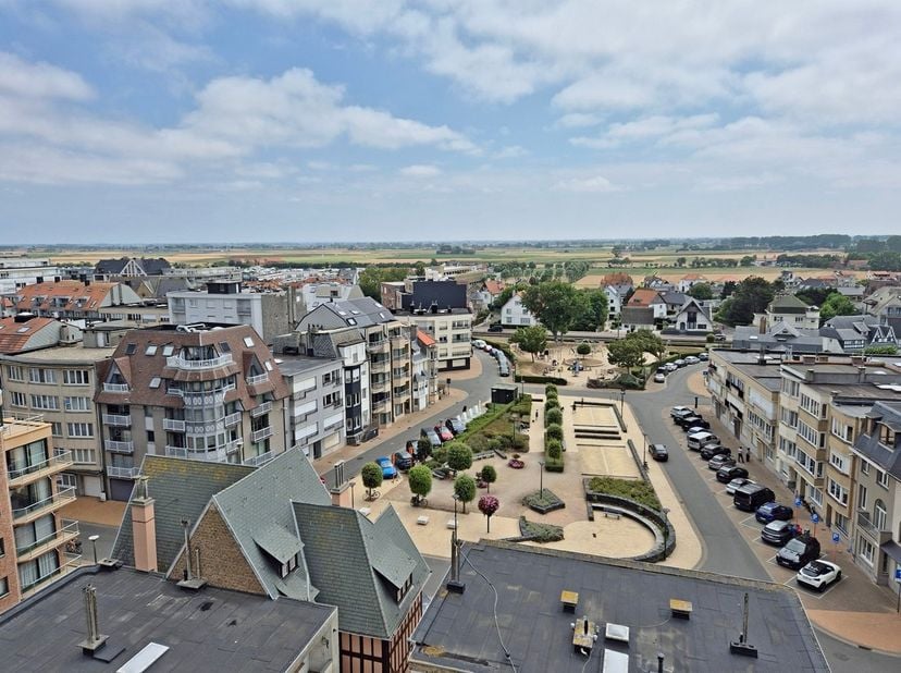 Studio rénové avec grande terrasse ensoleillée à Westende-Bains.<br />
Ce studio entièrement rénové est situé au neuvième étage et bénéficie d'une mag