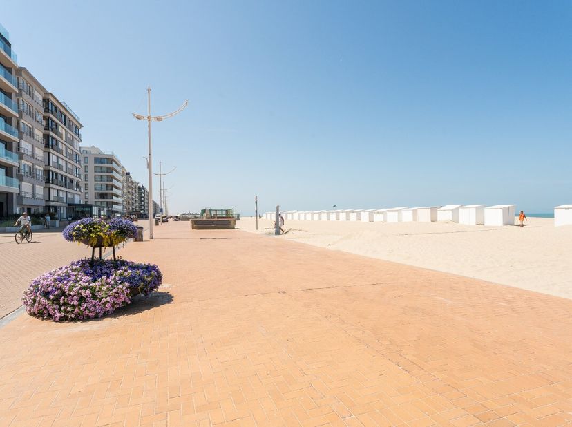 Appartement en rez-de-chaussée à vendre sur la digue à Coxyde  avec jardin orienté soleil et 2 chambres Idéalement situé sur la digue de Coxyde, ce ch