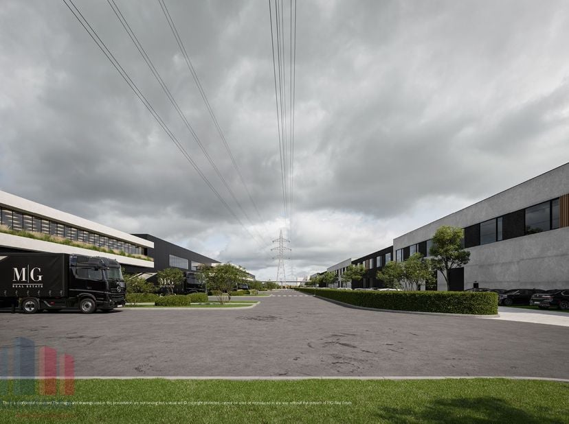 Opslagruimte met een totale oppervlakte van 1.152 m² en een mezzanine van 296 m²&amp;nbsp; gelegen langsheen de gekende Woluwelaan te Vilvoorde/Machelen.
