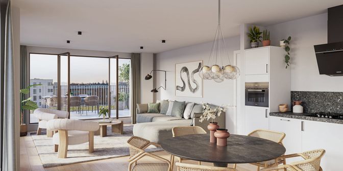 Appartement te koop in Avenue Henri Matisse 14-16 bus A1-01-4, 1140 Evere