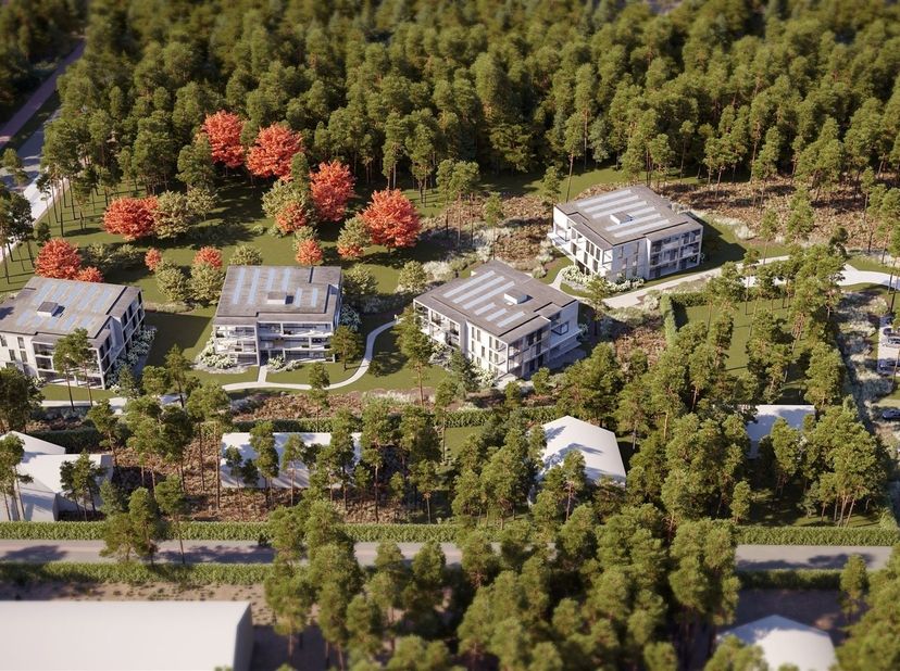 Residentie Konijnenberg: Wonen in het park.<br />
Het project wordt volledig in functie van het bestaande groen gepositioneerd, zodat dit niet geïmpa