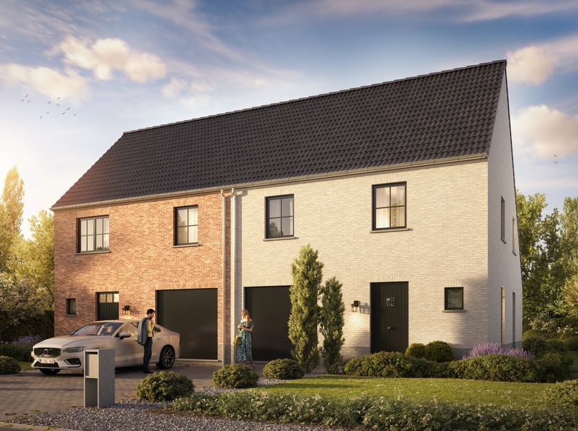In de Groenstraat in Bottelare realiseren we binnenkort twee stijlvolle gezinswoningen op uitzonderlijk ruime percelen van maar liefst ca. 700 m². Dez