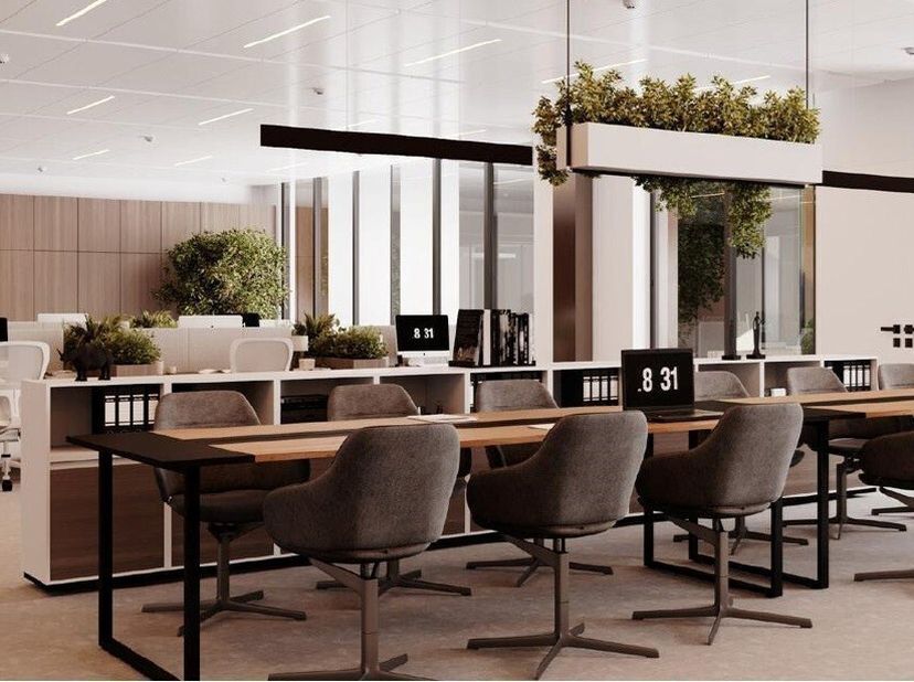 776m² de bureaux neufs (extensible à 2693m² à l'étage) dans un grand complexe avec un mélange de bureaux, de magasins et d'installations sportives<br