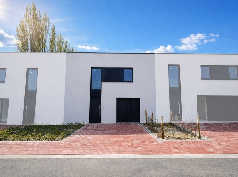 Au rez-de-chaussée, un hall d’entrée avec WC séparé et vestiaire intégré, un grand séjour lumineux avec cuisine ouverte super équipée comprenant un év