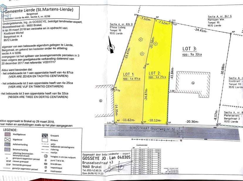 BOUWGROND MET VERGUNNING EN PLANNEN TE KOOP TE LIERDE.<br />
<br />
Bouwgrond voor halfopen bebouwing te koop in een rustige zijstraat te Lierde.<br /