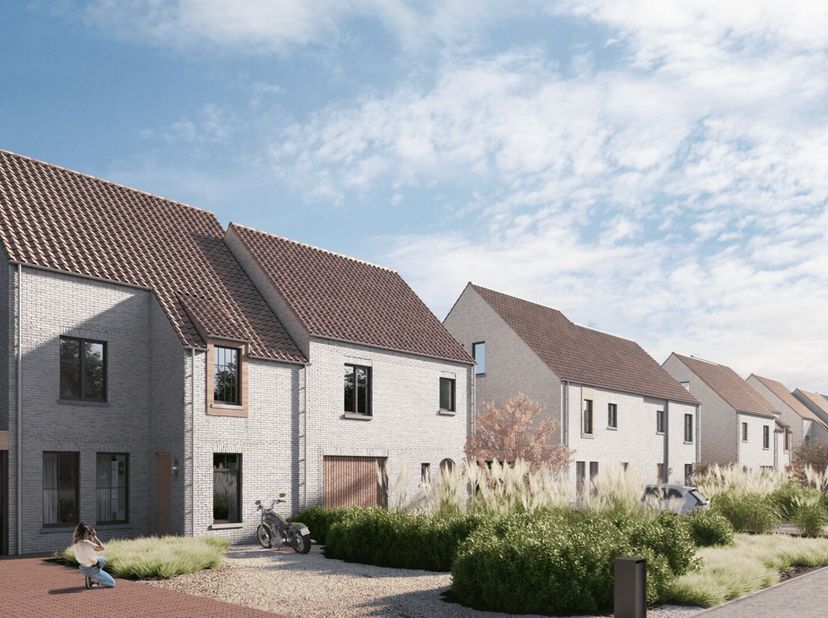 WONING 2: Klassevolle half-open bebouwing met een woonopp. van 197,55 m² + terras 22,80m² + Inpandige garage gelegen op een perceel van 7a42ca, met ee