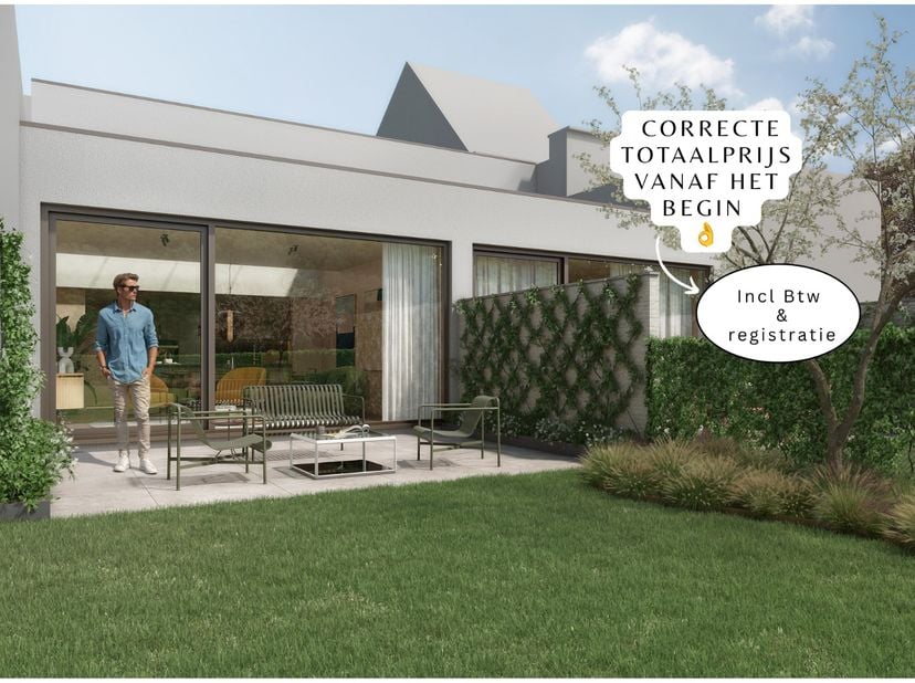Prachtige Art-Deco Nieuwbouwwoningen.<br />
<br />
427 850 € is de prijs inbegrepen 6% btw en de registratierechten voor deze net iets andere exclusie