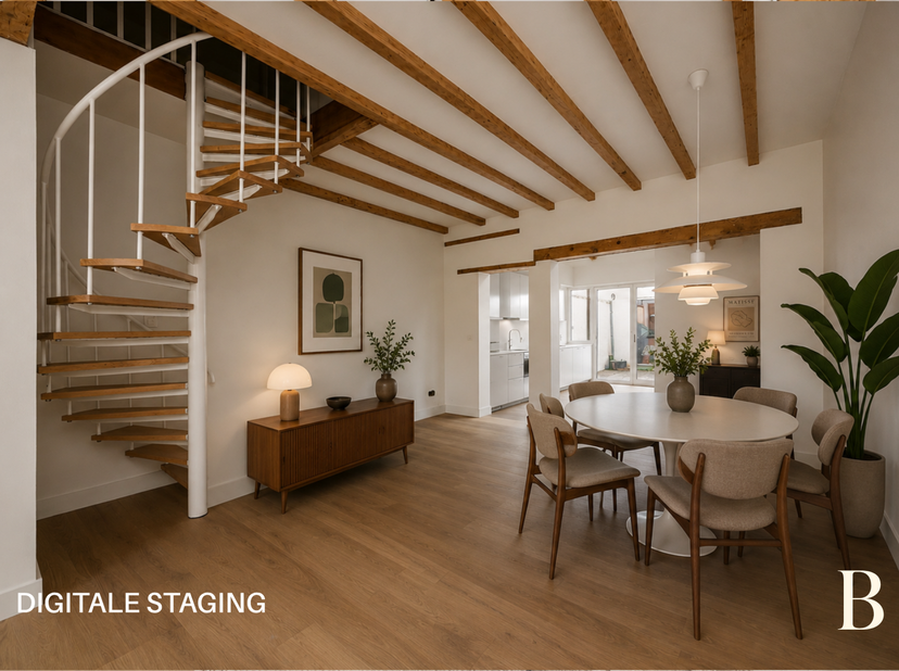 Ligging<br />
In de charmante Koraalplaats 14 te Deurne bevindt zich deze karaktervolle en gerenoveerde woning, verscholen in een gezellig en rustig s