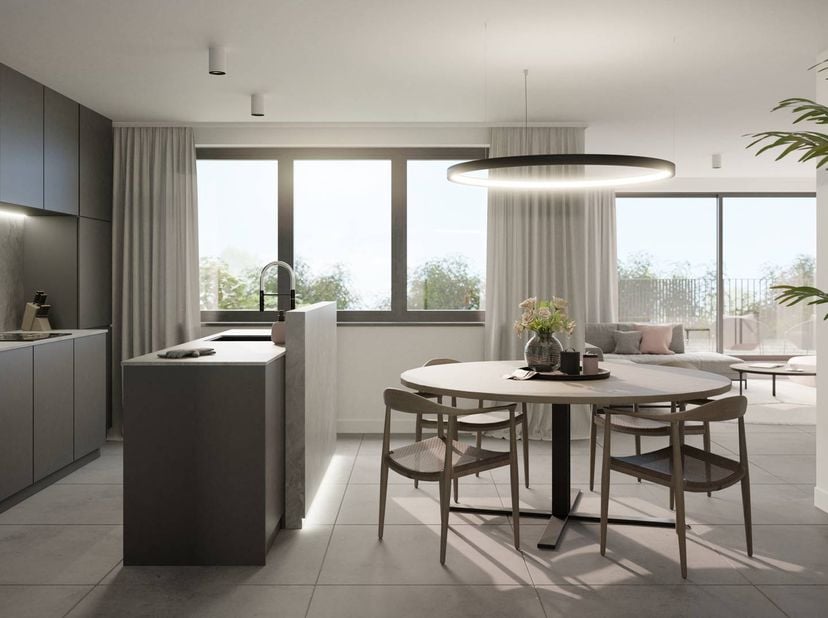 Het luxueus kleinschalig nieuwbouwcomplex van 10 appartementen te koop in Hasselt koppelt zijn bijzonder gunstige ligging aan zalig wooncomfort met ho