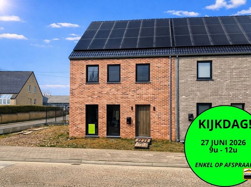 Recente passiefwoning op gunstige locatie met 4 slaapkamers en tuin<br />
Deze recente eengezinswoning treffen we aan in Millen, een deelgemeente van