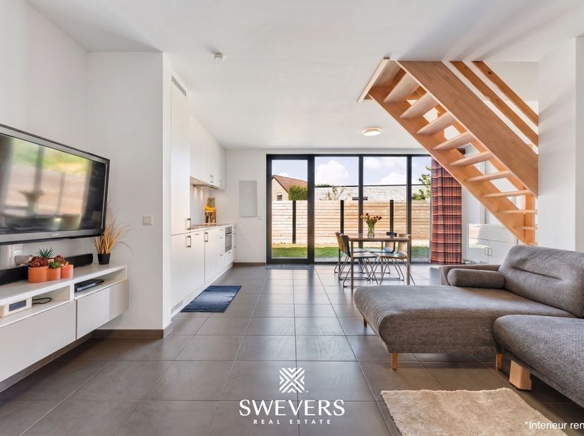 Voor meer info en foto’s, surf naar www.swevers.be – Instapklare halfopen woning op een rustige locatie in Beverlo, gelegen in een doodlopende straat