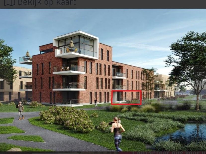 ruim, energiezuinig en zeer mooi rustig in park gelegen 2 slpk app., op gelijkvloers, terras, parking ondergronds.<br />
centrum Bree, alles op wandel