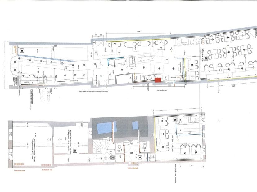 Een toplocatie en uitermate geschikt voor een pizzeria, een broodjesbar, een soepbar, ... om af te halen en ter plaatse te verbruiken (215m², 72 zitpl