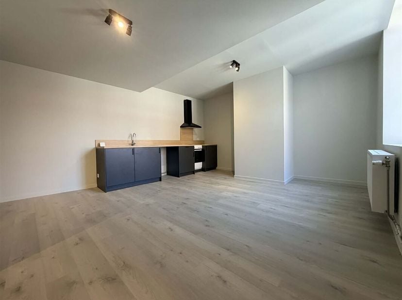 Bel appartement 2 chambres de 85m² entièrement rénové situé en plein centre de Tournai.<br />
Le bien comprend un hall d'entrée de 3m², un living de 2