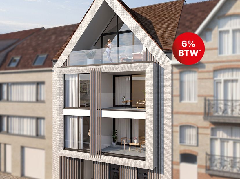 Gelijkvloers appartement met 1 slaapkamers - Lichtrijke leefruimte en ruim terras - Zonnepanelen, warmtepomp, ventilatie D, vloerverwarming en -koelin