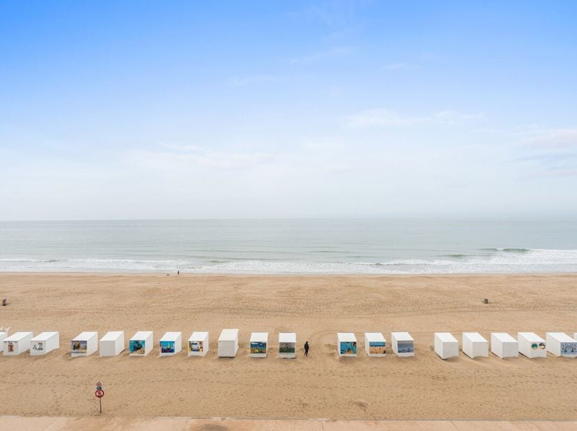 Te koop: appartement op de Zeedijk in Sint-Idesbald, op de 5de verdieping met prachtig vrij zicht op zee. Dit halfopen appartement ligt in het hart va