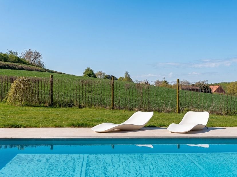 In Mont-Saint-Aubert, in dominante ligging, aan het einde van een doodlopende oprijlaan, in een bevoorrechte natuurlijke omgeving met een panoramisch