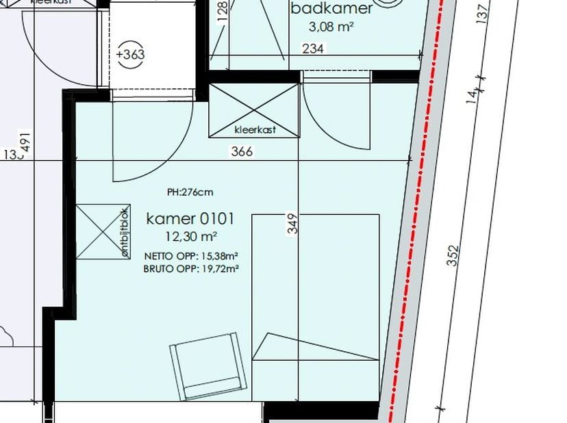 Ben je op zoek naar een moderne studio op een uitstekende locatie? Vanaf september 2026 is deze volledig gerenoveerde en bemeubelde studio beschikbaar