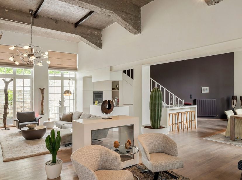 Prachtige duplex met industriële look, kwalitatieve afwerking en onderhoudsvriendelijke tuin<br />
Algemeen:<br />
- Energiezuinige loft met EPC A<br