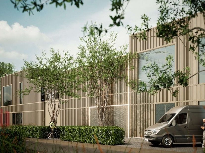 Nieuwbouw KMO-unit met een oppervlakte van 1.248 m² nabij de E313 te koop.<br />
De unit maakt deel uit van het&amp;nbsp;bedrijvenpark "HEULTJE" bestaande