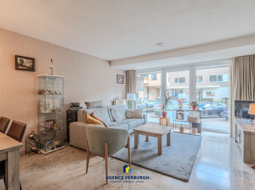 Op wandelafstand van de duinen en de zee, bevindt zich dit verzorgde gelijkvloers appartement met één slaapkamer. U geniet hier van een rustige omgevi