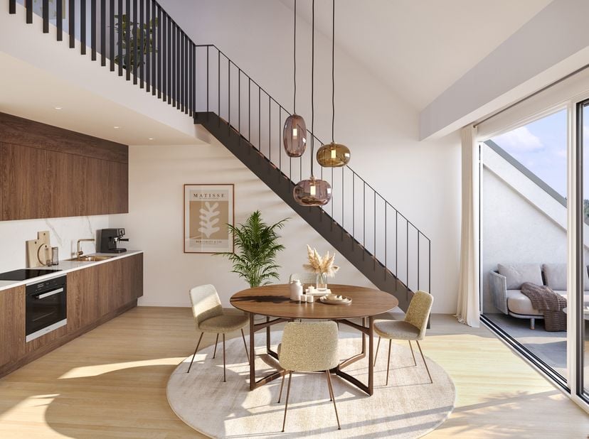 Gembloux – Gelegen op een steenworp afstand van het centrum, rustige groene zones en voorzieningen (openbaar vervoer en scholen), NIEUW APPARTEMENT (1