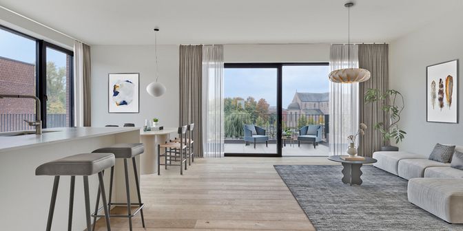 Appartement te koop in Binnenwijk (B3.3) 5 bus 303, 9820 Merelbeke