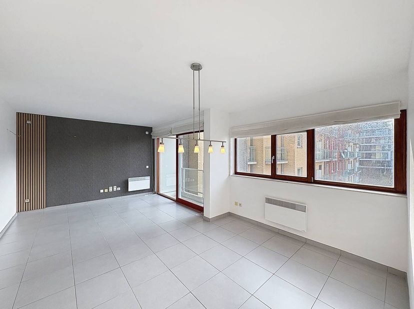 Appartement récent (2007) avec deux chambres et terrasse à louer au troisième étage de la résidence « New Haven », Goethalsstraat 19 à Nieuport. Cet a