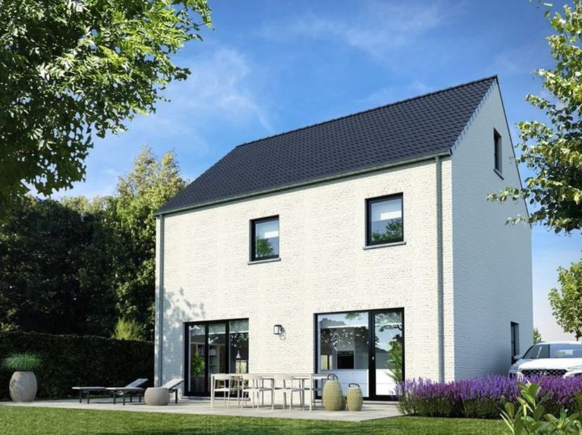 Prachtige landelijke woning nog te bouwen in Glabbeek op de Tiensesteenweg (ts nr 158 en 160) op een ruime bouwgrond&amp;nbsp; van 1078 m2 .<br />
<br />
