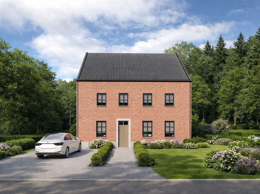 Nieuwbouwwoning op uniek perceel met maar liefst 34m straatbreedte!<br />
<br />
Belangrijkste troeven: <br />
- Nieuw te bouwen woning met volledi