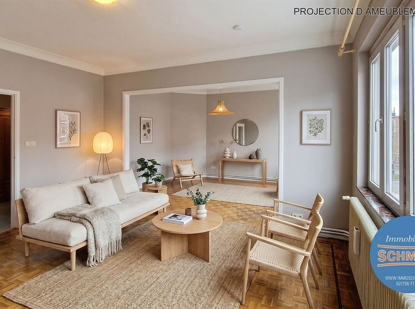 IMMOSCHMIDT (Ref.18554) - ETTERBEEK - (ROI VAINQUEUR) - VRIJ op 05/09/2024 - Zeer mooi appartement van +/- 90m² op de 3de en laatste verdieping van ee