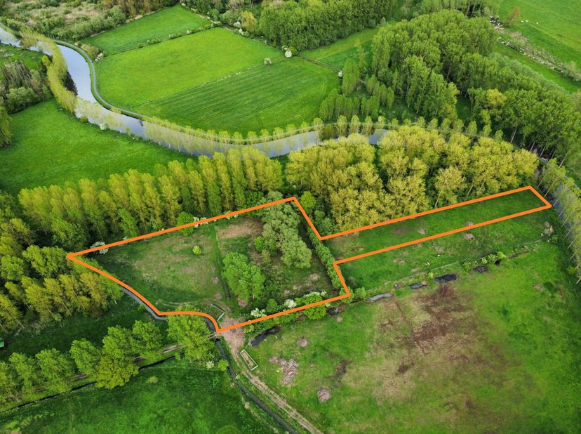 Voor meer info of een bezoek, bel 053 59 49 34 - Op een gunstige locatie te Appelterre-Eichem (deelgemeente Ninove) vinden we dit perceel natuurgebied