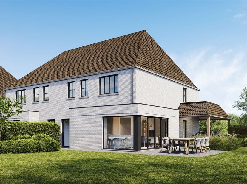 Halfopen bebouwing met karaktervolle architectuur en zicht op uitgestrekte velden <br />
Omgeving<br />
Gelegen in Alken, een rustige en groene gemeen