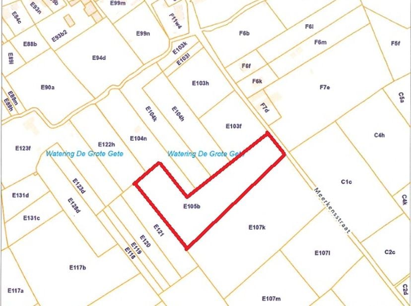 Terrain à vendre à Meerkensstraat .,
                    3350 Neerlinter