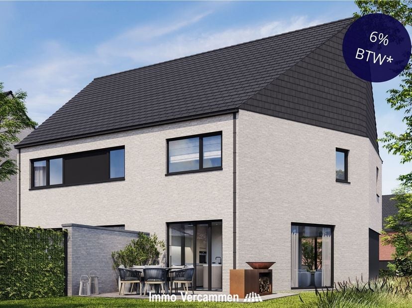 Dans le projet Pirouet, vous vivez dans un espace spacieux, lumineux et tourné vers l'avenir. Les six maisons familiales jumelées sont conçues pour ce