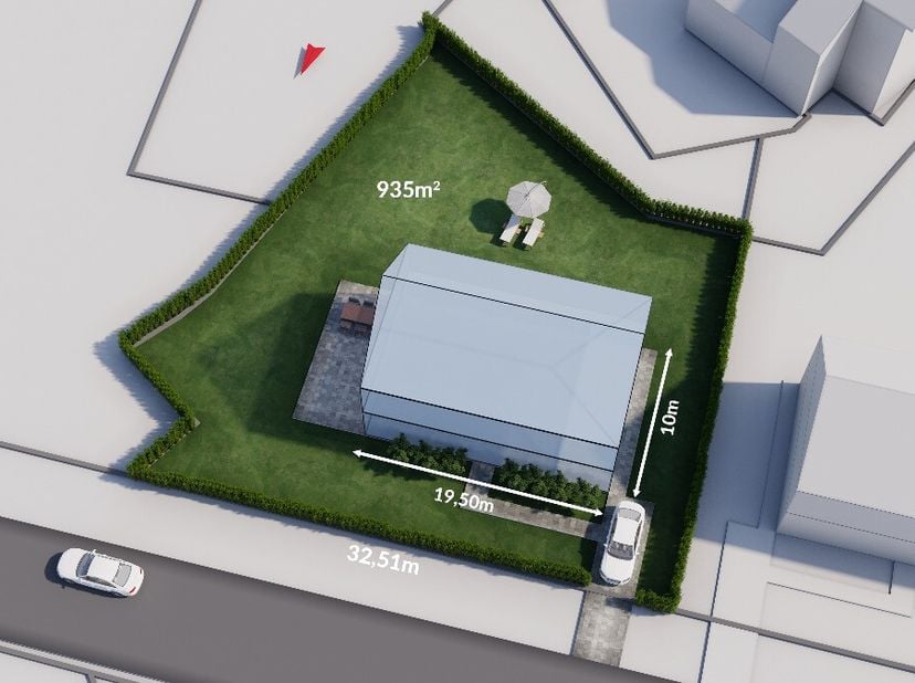 À vendre : Terrain à bâtir pour une maison 4 façades à Leest (Malines) Ce magnifique terrain à bâtir situé dans la Juniorslaan à Leest offre une combi
