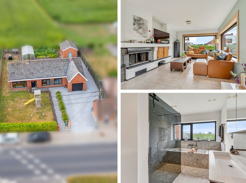 Deze alleenstaande bungalow is gelegen in de dorpskern van Zuidschote en kent een zeer goede uitvalsbasis.<br />
We betreden de woning langs de hal me