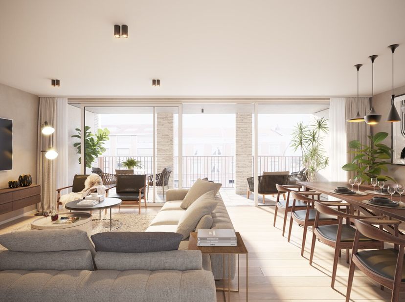 Sint-Idesbald: nieuwbouwappartement met ruim zonneterras te koop in het centrum! Ontdek dit appartement van het prestigieuze nieuwbouwproject Strandzi