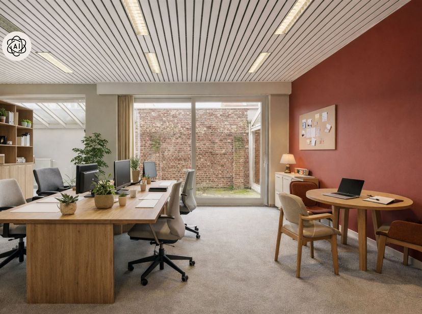 Voormalig notariskantoor: mogelijks leuk appartement met veel lichtinval, en veel potentieel! <br />
<br />
210m2, + kelder/archief van 40m2 en een