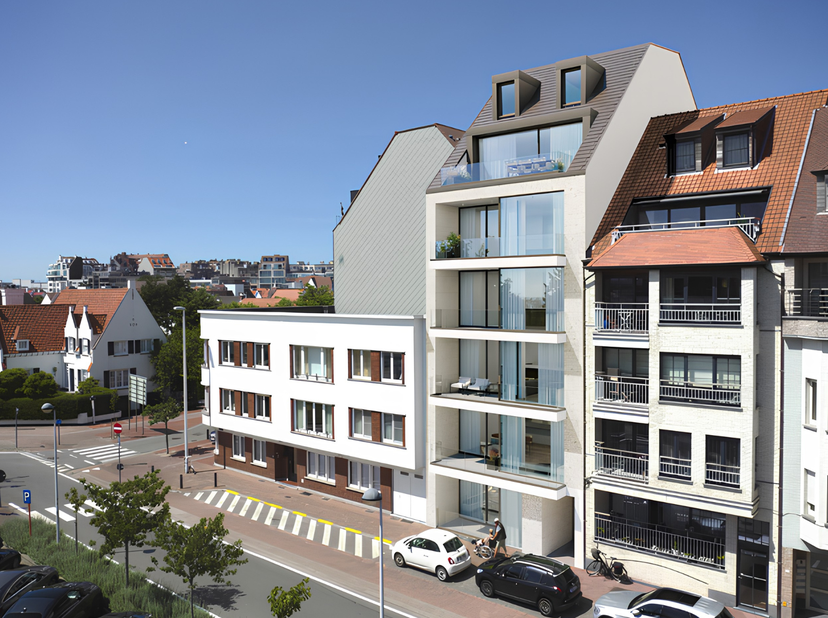 Het nieuwbouwproject South View bevindt zich op een uitstekende locatie aan het Abrahams Hansplein, met het adres Elizabetlaan 141 in Knokke. Deze loc