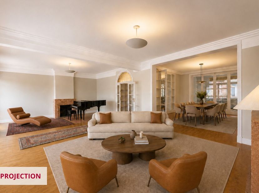 Expat housing biedt u deze prachtige flat van zeer hoge standing aan, bestaande uit een grote inkomhal die leidt naar een woonkamer van 66 m². Veel op